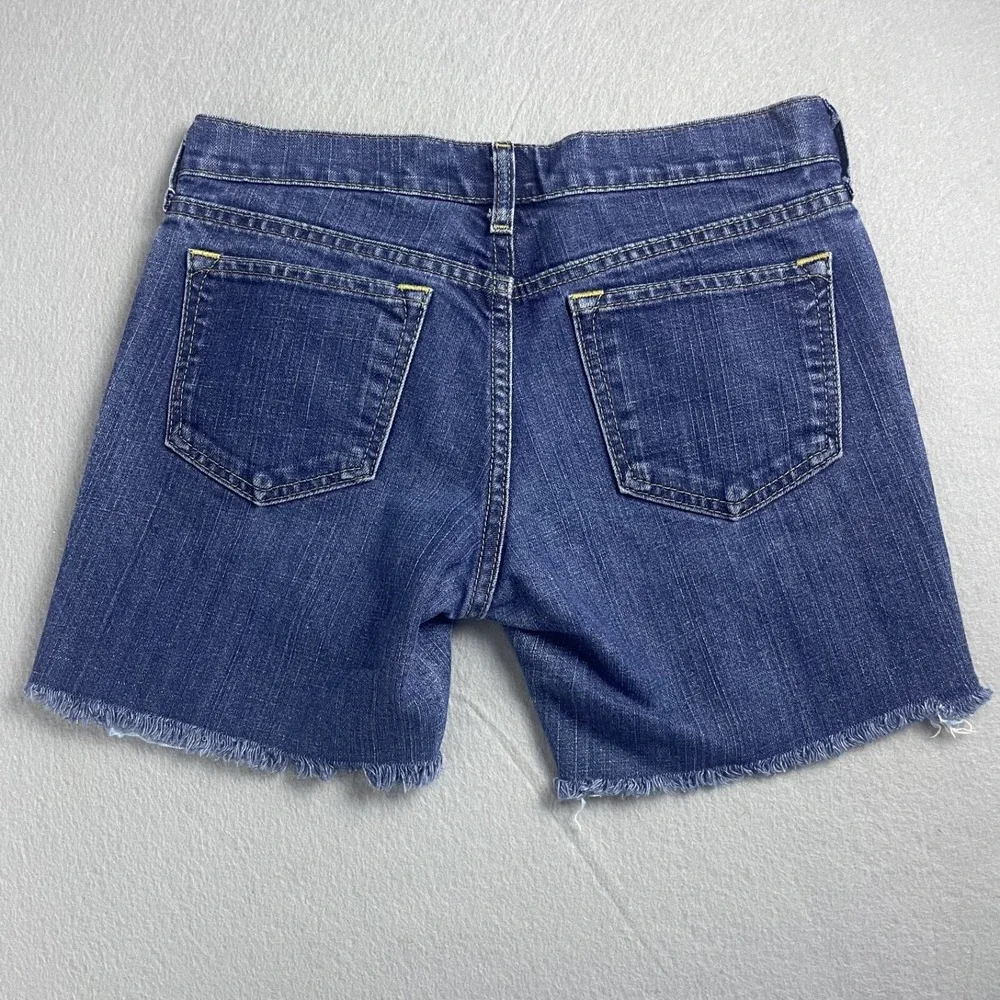 The Diva Denim Jean‎ Shorts Size 6 Reg Frayed Hem Blue Casual Everyday - Picture 2 of 11